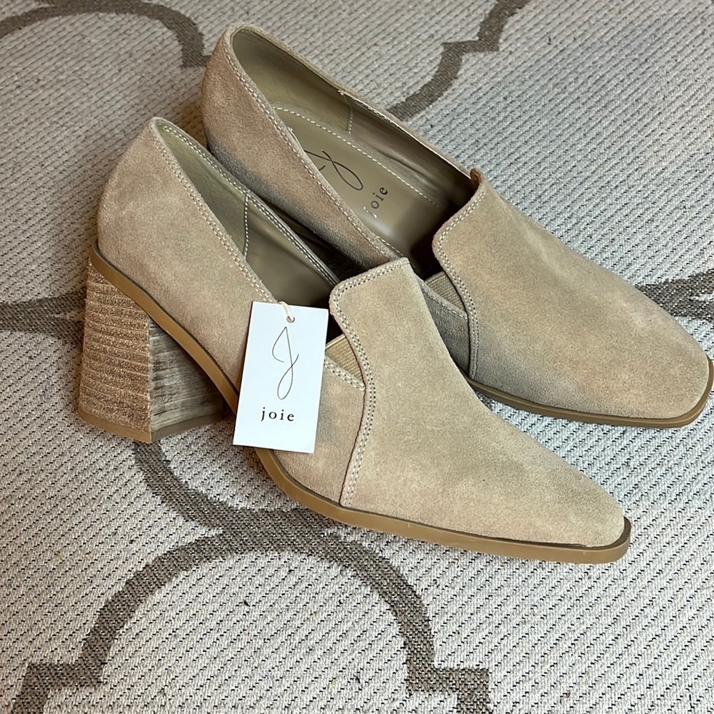 JOIE Wevenly 3” block heels suede upper closed toe shoes